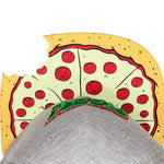 Pizza Cap Cartoon Animation Grey Snapback Hat