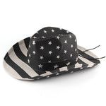 Summer USA Flag Straw Cowboy Hats For Men And Women