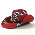 Summer USA Flag Straw Cowboy Hats For Men And Women