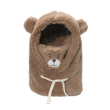 NEWBLOM Winter Bear Hat with Windproof Warm Ear