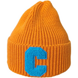 NEWBLOM Letter C embroidered warm ear protection knitted hat