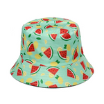 Cute Strawberry Watermelon Cherry Fruit Printed Hat