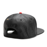 Embroidered Baseball Cpa Black Leather Hip-Hop Snapback Hat